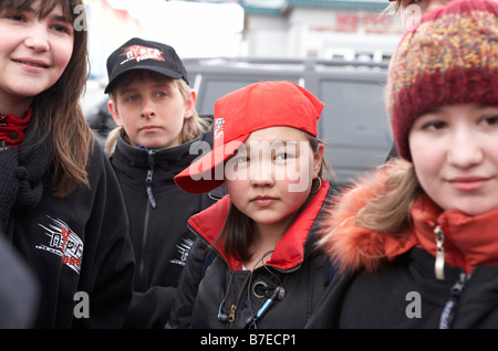 Teenagers in Anadyr Chukotka, Siberia Russia Stock Photo