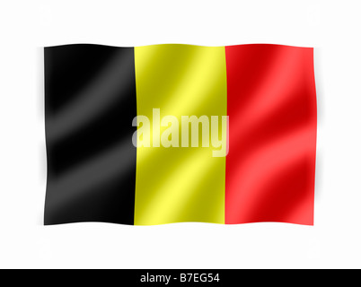 Belgium National Flag Stock Photo
