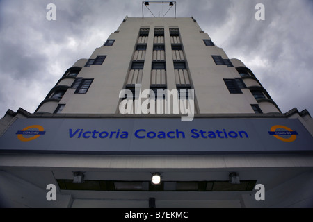The entrance of the Victoria Coach Station in London Stock Photo