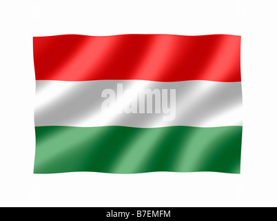 Hungary Hungarian National Flag Stock Photo