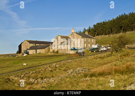 dh TYNEDALE NORTHUMBRIA Hotbank hill farm Northumberland National Park uk farmhouse hillside house Stock Photo