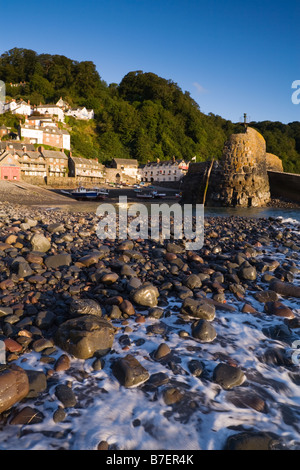 Clovelly harbour and fishing village North Devon England UK Stock Photo