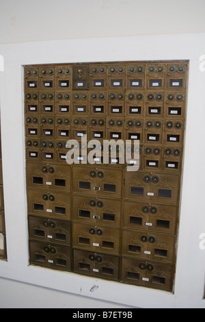 Usps Collection Box Inside Building Mail boxes inside post office Stock Photo - Alamy