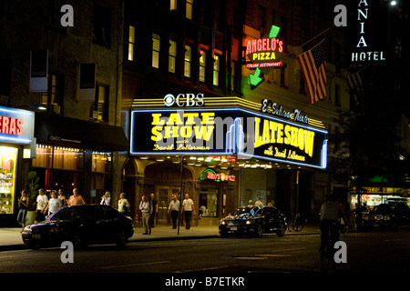 Ed Sullivan Theater. Late Show with David Letterman. New York City Stock Photo