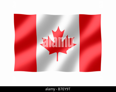 Canada Canadian Maple Leaf National Flag Stock Photo