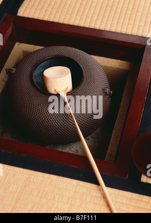 Kettle for tea ceremony Stock Photo