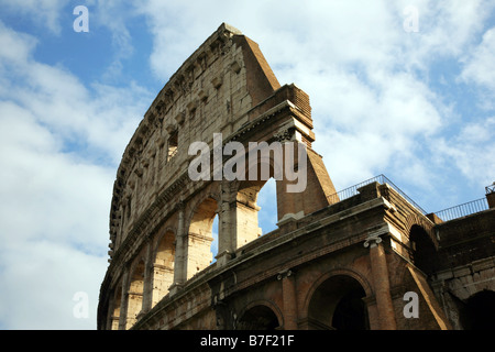 Old walls of Coliseum are in Rome Italy Stock Photo