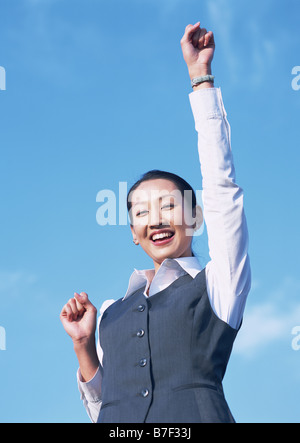 Business woman in corporate uniform Stock Photo