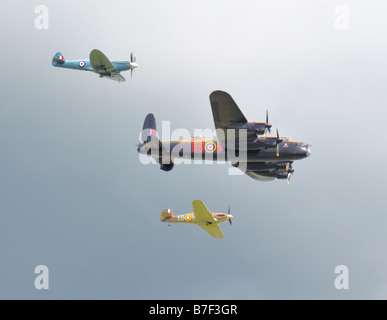 Vintage Battle of Britain Aircraft Stock Photo