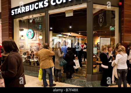 Starbucks cafe, Dundrum Shopping Centre, Dublin, Ireland Stock Photo