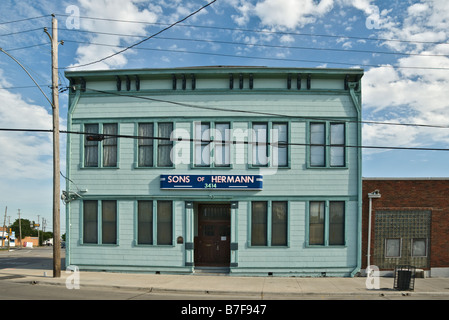 Texas Dallas Deep Ellum District Sons of Hermann Hall music entertainment venue Stock Photo