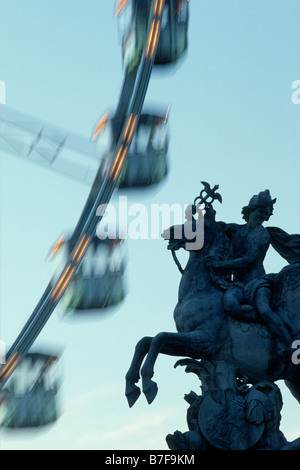 Paris France La Grande Roue Ferris Wheel on Place de la Concorde 1st 8th Arrondissement Stock Photo