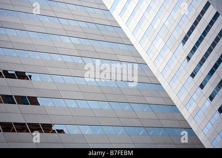 Fragment of a highrise office building Stock Photo