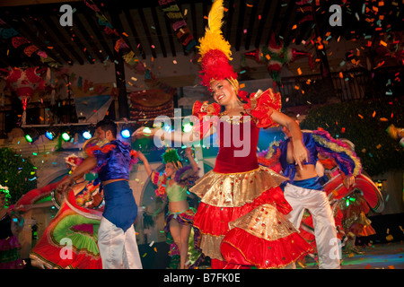 Dancing Old Town Plaza Machado Mazatlan Sinaloa Mexico Stock Photo