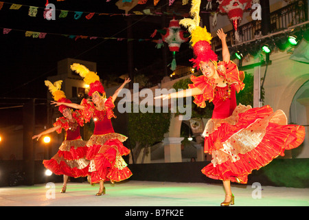 Dancing Old Town Plaza Machado Mazatlan Sinaloa Mexico Stock Photo