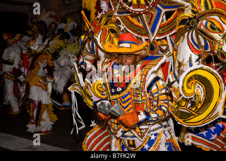 Cowboy Junkanoo Boxing Day Parade Nassau Bahamas Stock Photo