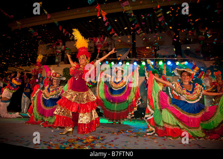 Dancing Old Town Plaza Machado Mazatlan Sinaloa Mexico Stock Photo