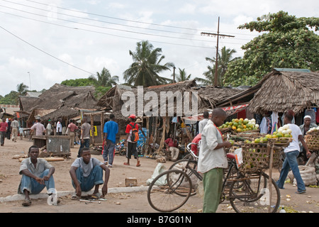 Kenyan village life around Mombasa Kenya Stock Photo