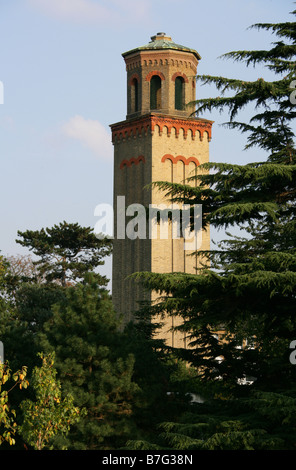 The Italianate Campanile or Water Tower at Kew Gardens Kew, West London, UK Stock Photo
