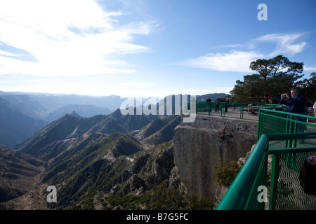 Divisadero lookout Copper Canyon Chihuahua Mexico Stock Photo