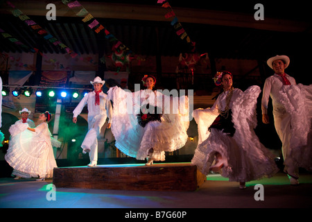 Dancing Old Town Plaza Machado Mazatlan Sinaloa Mexico Stock Photo