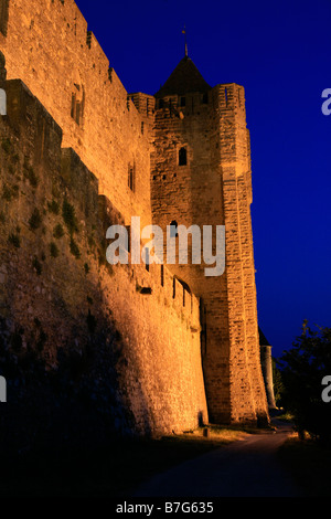 The medieval city of Carcassonne in France Stock Photo