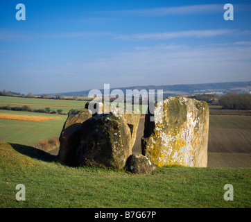 Coldrum Neolithic Chambered Long Barrow near Trottiscliffe, Kent, UK ...