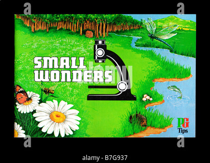Brooke Bond PG Tips picture card album Small Wonders issued 28th September 1981 Stock Photo