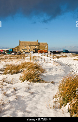 Tan Hill Inn in the Yorkshire Dales, photographed from the Pennine Way National Trail. Stock Photo