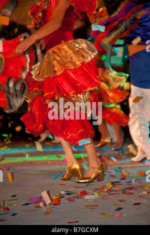 Dancing Old Town Plaza Machado Mazatlan Sinaloa Mexico Stock Photo