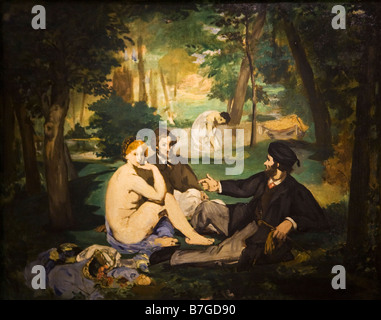 Le Dejeuner sur l'herbe painted by Edouard Manet Courtauld Institute Gallery London England UK United Kingdom Stock Photo