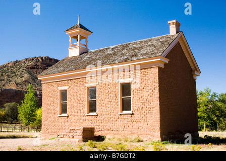 building in the historic ghost town of Grafton Utah Stock Photo