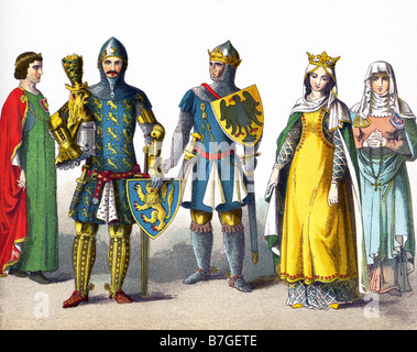 Germans, 1300-1350 Stock Photo - Alamy