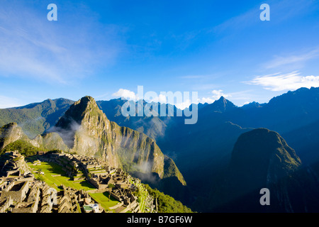 Machu Picchu in morning light Stock Photo