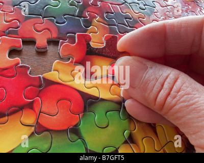 Last Piece of the Puzzle Stock Photo