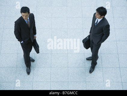 Businessmen in discussion Stock Photo