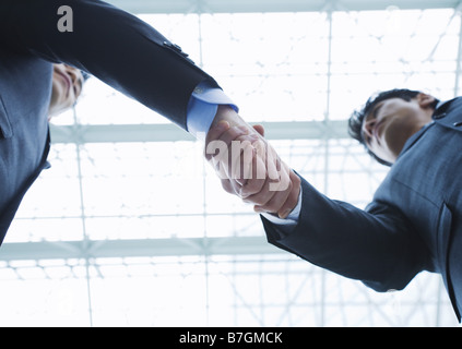 Two businessmen shaking hands Stock Photo