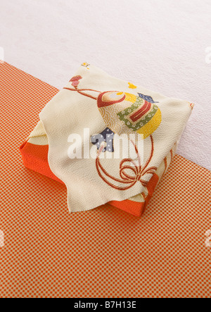 Japanese wrapping cloth Stock Photo