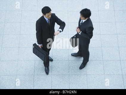 Businessmen in discussion Stock Photo