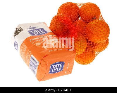 Preserving Sugar with Oranges Stock Photo