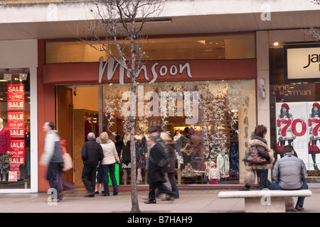 January 2009 Monsoon store in Oxford Street London Stock Photo