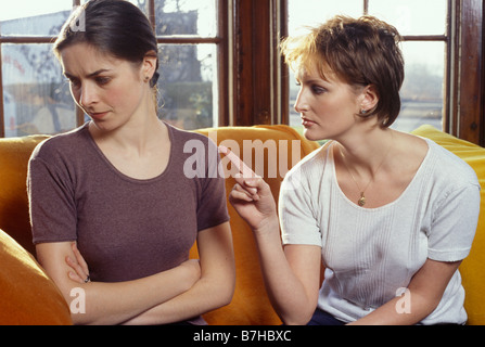 two women arguing Stock Photo