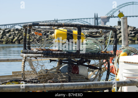 Fisherman gears in a port of Oregon USA Stock Photo