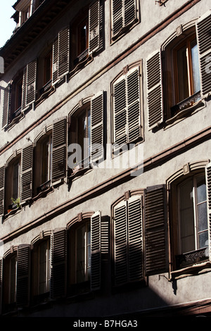 Typical facade in the old town Stock Photo