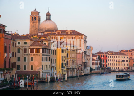 Grande Canal during sunset at Cannaregio district of Venice Italy Europe Stock Photo