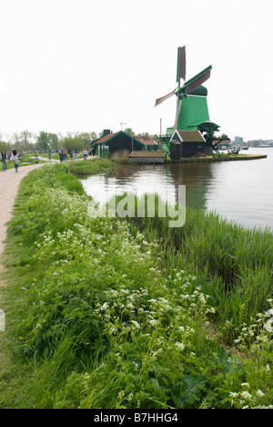 Windmills in The Netherlands Stock Photo