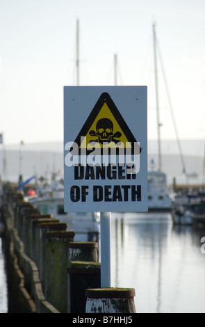 Danger of Death sign Stock Photo