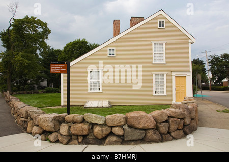 Birthplace of John Adams American Patriot Quincy Massachusetts Stock Photo