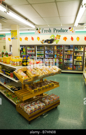 Inside of Convenience Store Boston Massachusetts Stock Photo