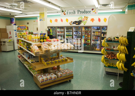 Inside of Convenience Store Boston Massachusetts Stock Photo